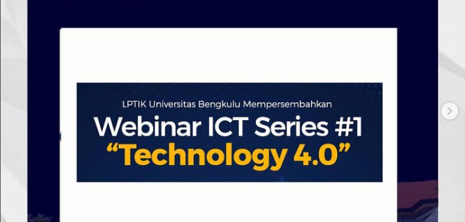 WEBINAR ICT SERIES #1 TECHNOLOGY 4.0